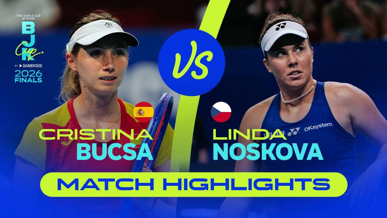 Highlights: Cristina Bucsa (ESP) v Linda Noskova (CZE)