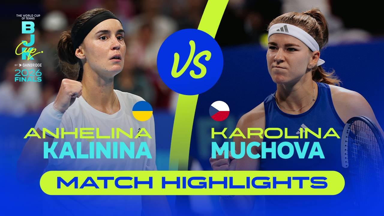 Highlights: Karolina Muchova (CZE) v Anna Kalinina (UKR)