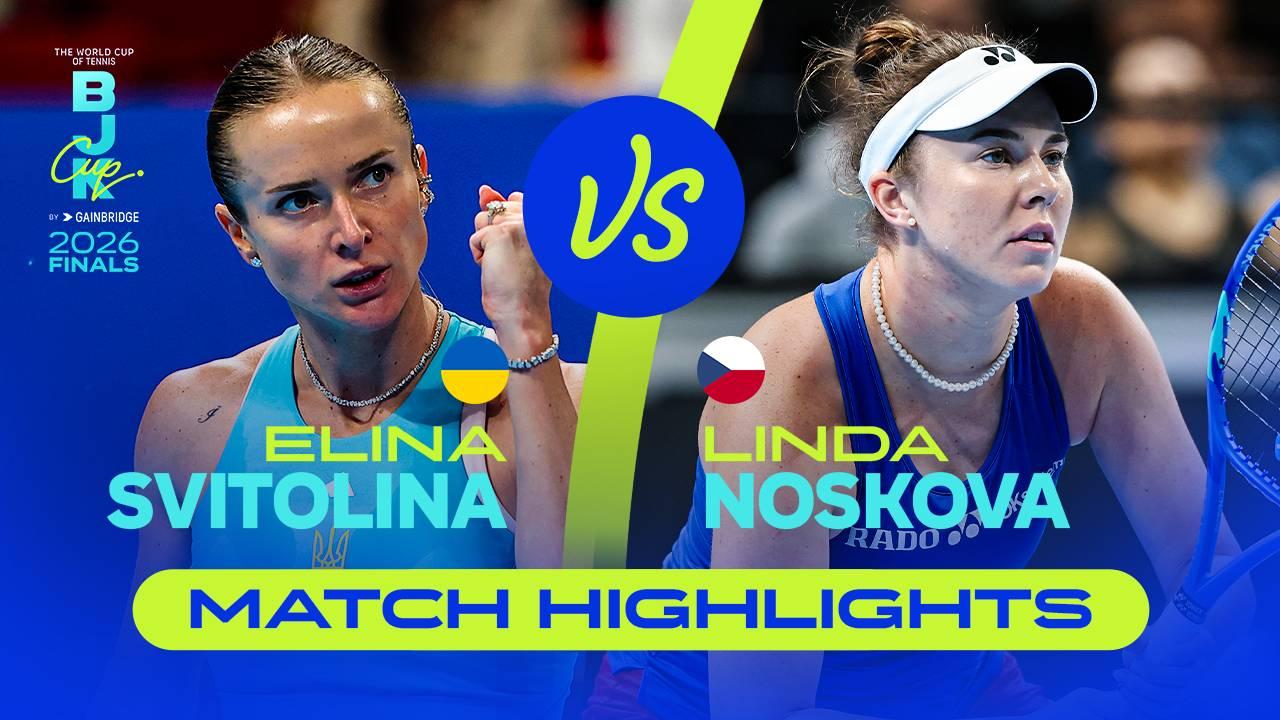 Highlights: Linda Noskova (CZE) v Elina Svitolina (UKR)