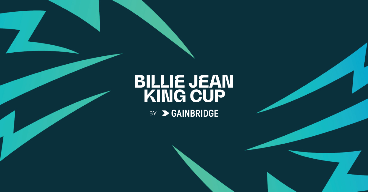 2024 Billie Jean King Cup予選で日本、ブラジル、ルーマニア、スロバキアの印章