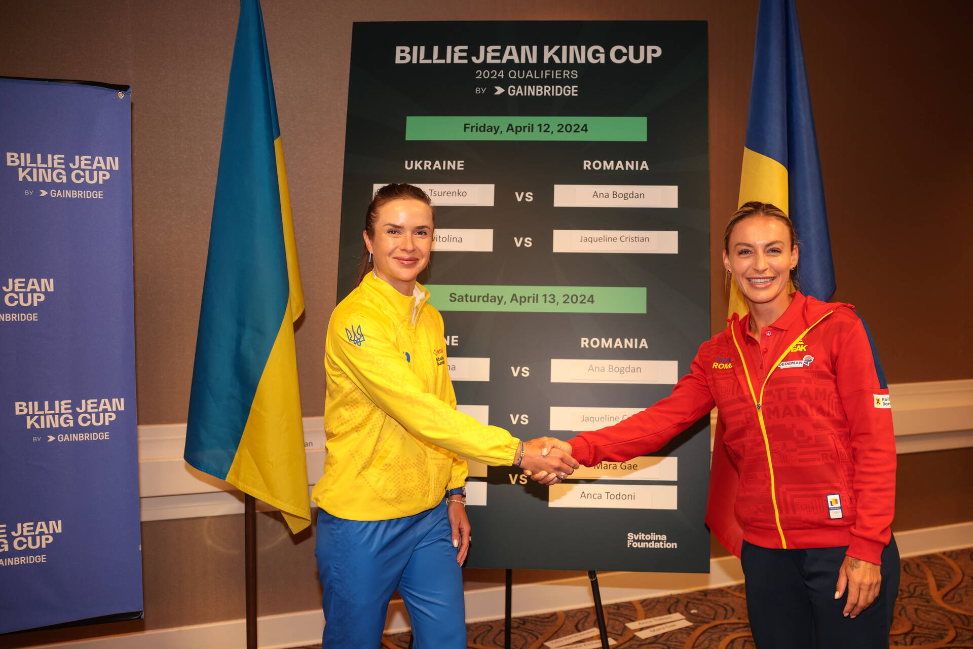 Ukraine v Romania: Svitolina up second on opening day