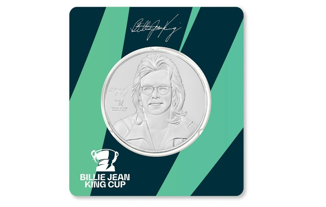 ITF and Rosland Capital unveil Billie Jean King Cup coin collection