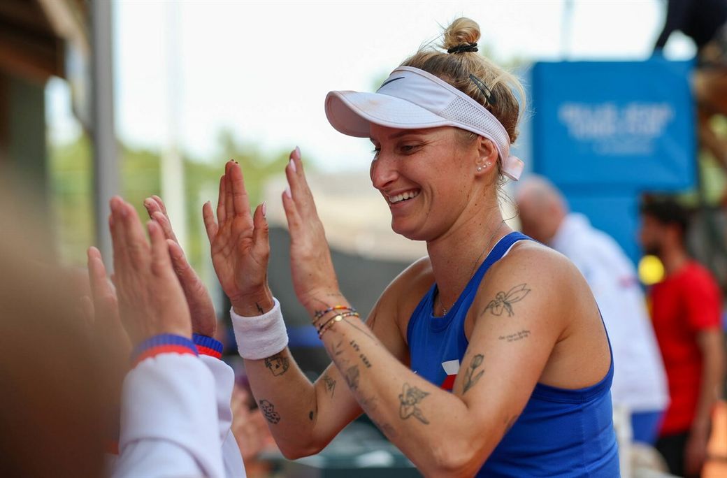 Vondrousova targets 'dream' Finals win after ending Ukraine fightback